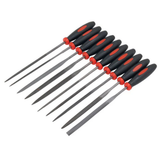 Ensemble de limes à aiguille de 10 pièces – 140 mm (avec poignées Pro Grip)