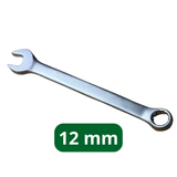 Combinatiesleutel van 12 mm met een open en ringsleutel zijde