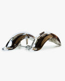 Deutsche Schutzbleche im German-Look, Chrom/Silber, Dax und Chaly