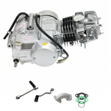 125cc motorblok zilver - Manueel - 4 Versnellingen kickstart. Dax, monkey, Pitbike,..