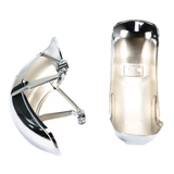 Deutsche Schutzbleche im German-Look, Chrom/Silber, Dax und Chaly