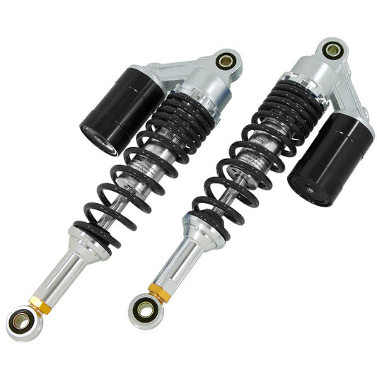 Rear springs / shock absorbers 285mm set - black and silver colored
