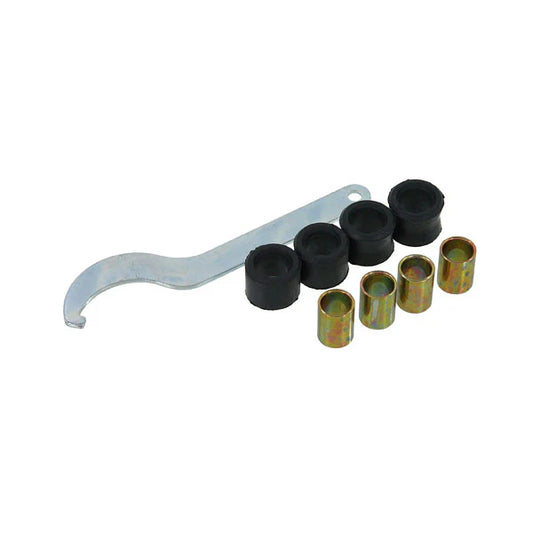 Rear springs / shock absorbers 285mm set - black and silver colored