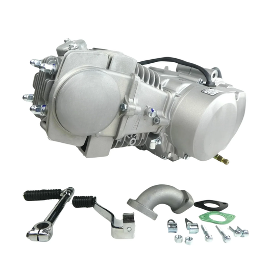 Madmunk 140cc engine block silver / gray - Manual - Kickstart