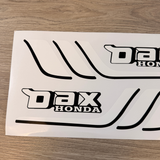 Ensemble d'autocollants de cadre look rétro - adapté pour Honda et réplique Dax