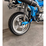 Jeu de jantes tubeless argentées adaptées à la Dax - 12 pouces - 2,75 x 3,50