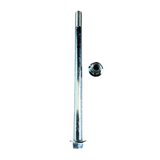 Longueur de l'axe de la roue avant 210mm x diamètre 12mm - couleur argent