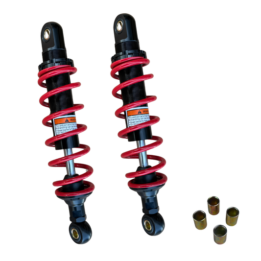 Rear springs / shock absorbers 285mm set with 6 red coils