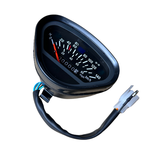 Speedometer for Dax 140km/h black for Chinese wiring harness