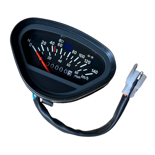 Speedometer for Dax 140km/h black for Chinese wiring harness