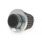Filtre à air conique chromé avec raccord de 48 mm