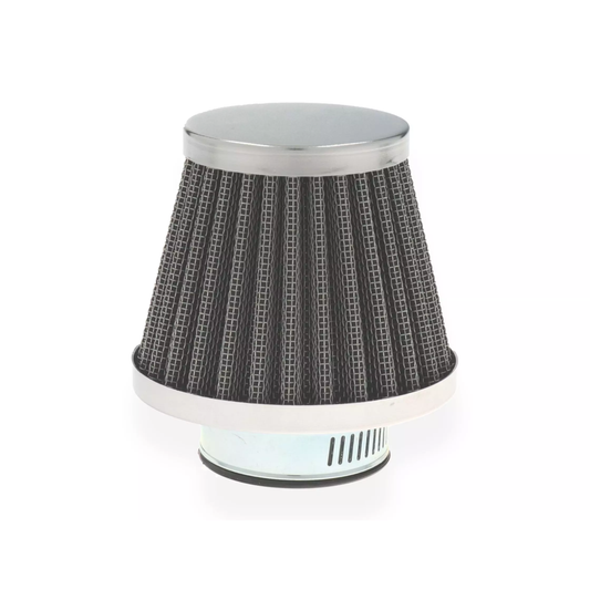Chrome conical air filter with 48mm connection
