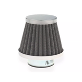 Filtre à air conique chromé avec raccord de 48 mm