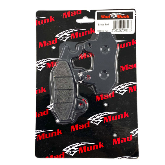 Brake pads suitable for the 2 piston brake caliper set