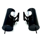Two extra aluminum fuel tanks black - 1 liter