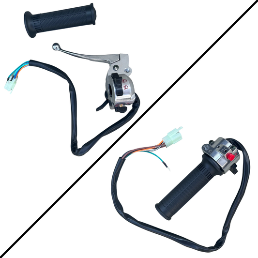 Steering Control Set Dax – Left + Right incl. Clutch Lever and Throttle Handle