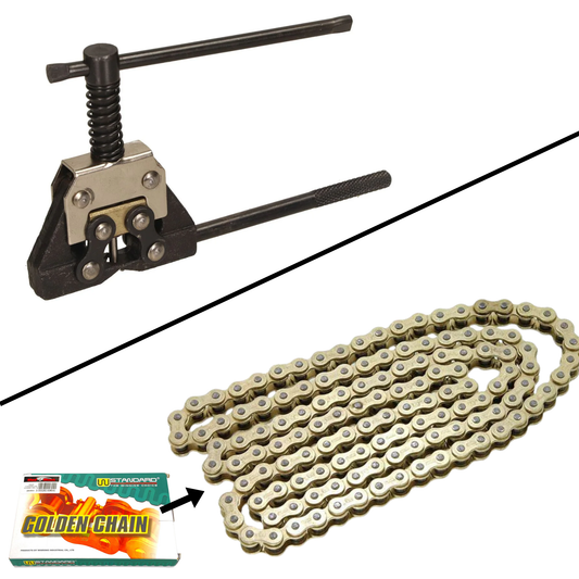 Chain + chain shortener set - W-Standard Copperplate Chain (128 links) + Chain sponge