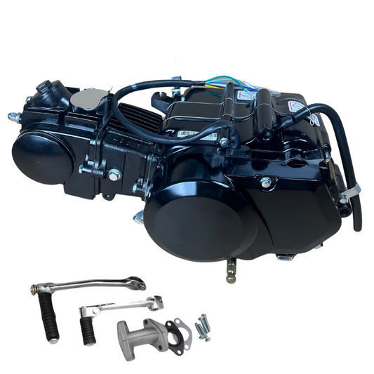 50cc Motorblok zwart - Manueel - 4 Versnellingen kick start. Dax,. (49cc)