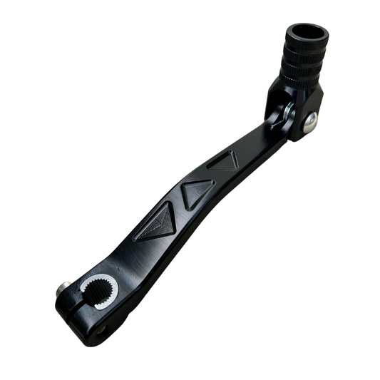 CNC shift pedal with triangle pattern black for 50cc - 160cc