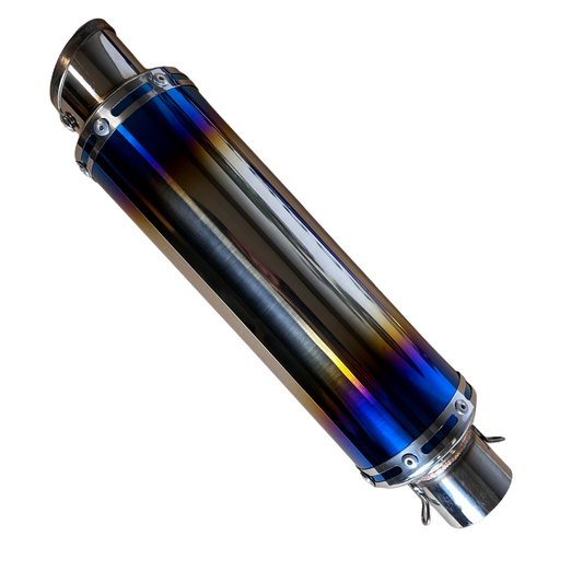 Dax & Monkey exhaust with blue flame effect underneath