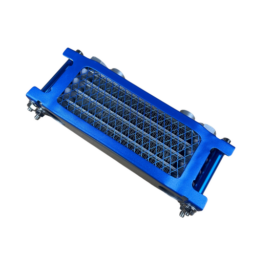 Complete oil cooler set 4 layers blue for Dax, Monkey, PBR