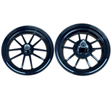Set of black tubeless wheels 12 inch 2.75 – 3.50 suitable for Dax