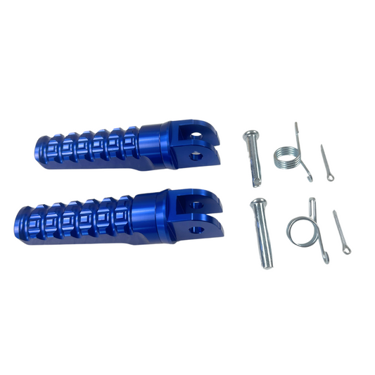 Footrests suitable for Dax and Monkey blue-colored