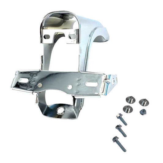 Support / taillight bracket for dax silver - made of metal including bolts