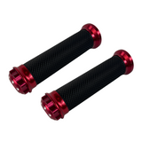 Poignées rouges pour guidons de 22,2 mm Dax, Monkey, PBR, Pitbike..