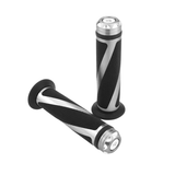 Poignées Twister noires pour guidons de 22,2 mm CNC Dax et Monkey