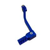 CNC shift pedal with triangle pattern blue for 50cc - 125cc
