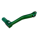 CNC shift pedal with triangle pattern green for 50cc - 125cc