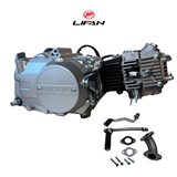 Lifan 50cc Engine silver - Manual - 4 Gears kick start. Dax,. (49cc)