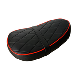 Selle Monkey / Gorilla – Motif diamant – Noir avec bordure rouge