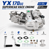 Kompletter YX 170cc Superhead-Komplettmotor 12V CDI – inklusive Zubehör