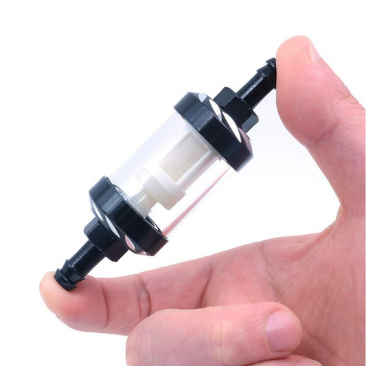Black and transparent CNC fuel filter for 5 & 6mm fuel hose