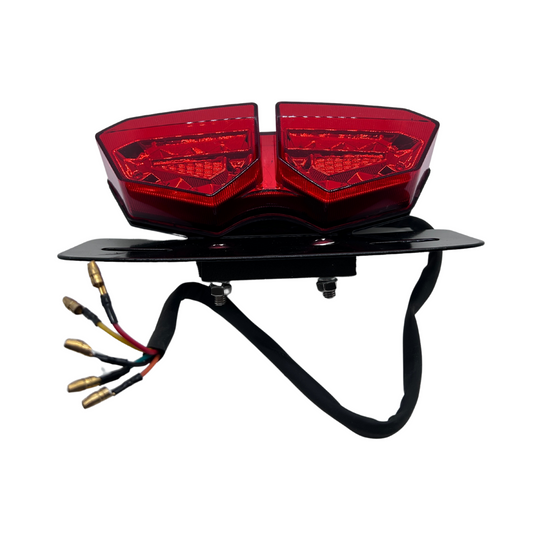Rear light Diamond LED model red with built-in turn signals