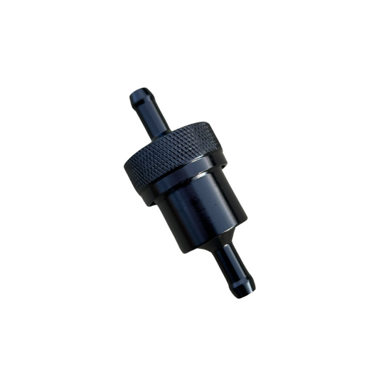 Fuel filter black-colored aluminum for 6mm cables