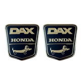 Autocollants cadre Funny-dog Dax honda noir - argent - rouge - 2 pièces