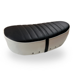 Dax saddle black with white suitable for 2.5 and 3.5 liter models