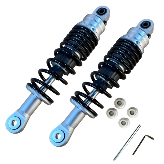 Rear springs / shock absorbers 285mm black with Chrome