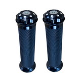 Poignées noires pour guidons de 22,2 mm Dax, Monkey, PBR, Pitbike..