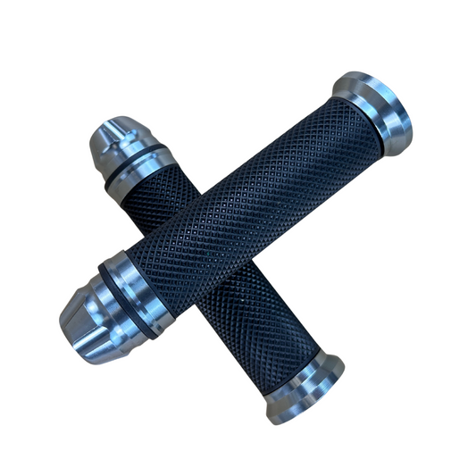 Titanium color grips for 22.2mm handlebars Dax, Monkey, PBR, Pitbike..