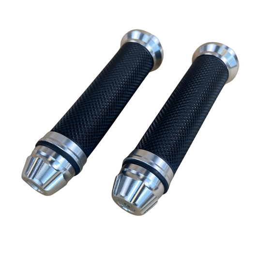 Handles silver for 22.2mm handlebars Dax, Monkey, PBR, Pitbike..