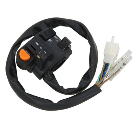 Universal Handlebar Switch – Black – left side of the handlebar.