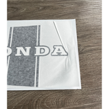 Honda sticker met plooi in beschermfolie
