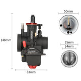 Carburateur Nibbi PWK 24 Racing – 24YJ (4-takt) met Regelbare Power Jet