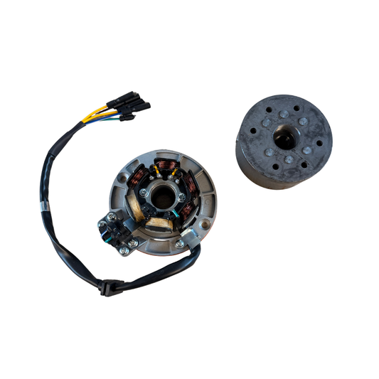 Weighted flywheel for more torque at the bottom - for 12 volt engine blocks