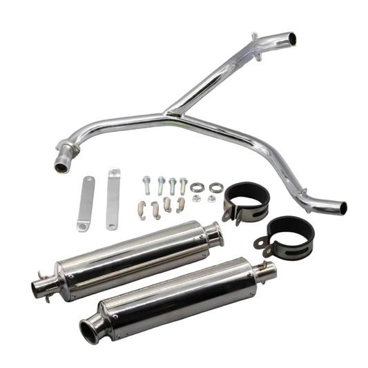 Double échappement sous-jacent – heavy duty argent pour Dax