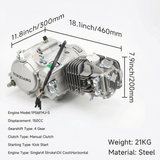 YX 150cc motorblok met licht vliegwiel CRF Look – met toebehoren